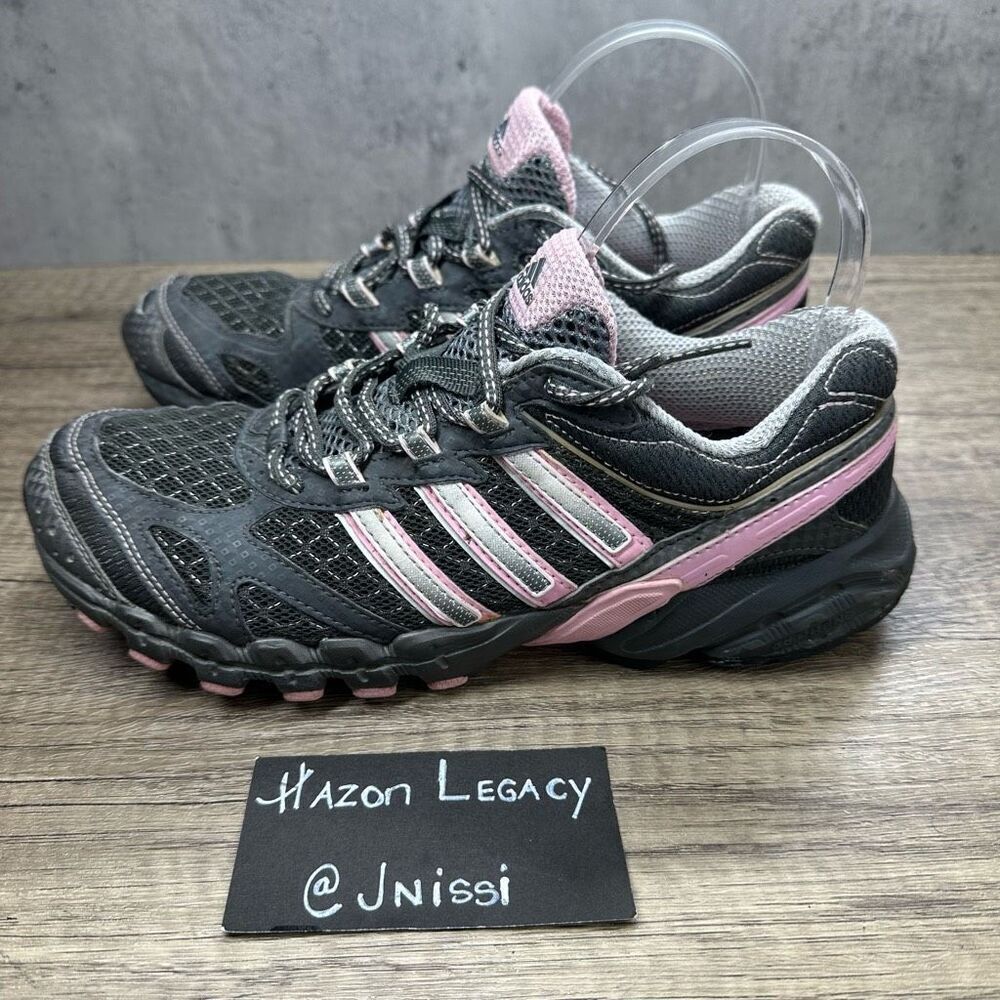 Adidas AdiPrene~Women's~Athletic Gray/‎ Pink Run Walk Hike Shoes~Size 8